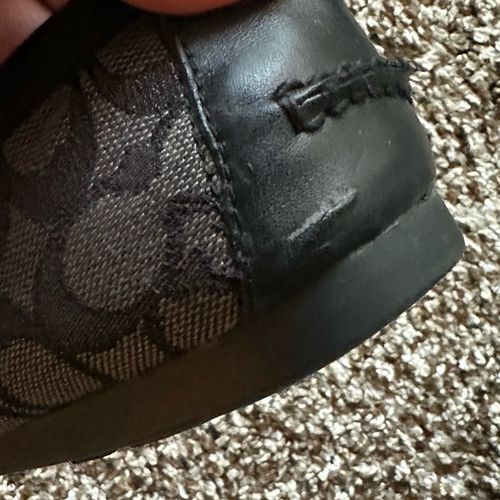Coach Olive Outline Signature C Monogram Loafers - BLACK SMOKE - Picture 6 of 6